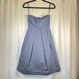 JCREW periwinkle strapless dress